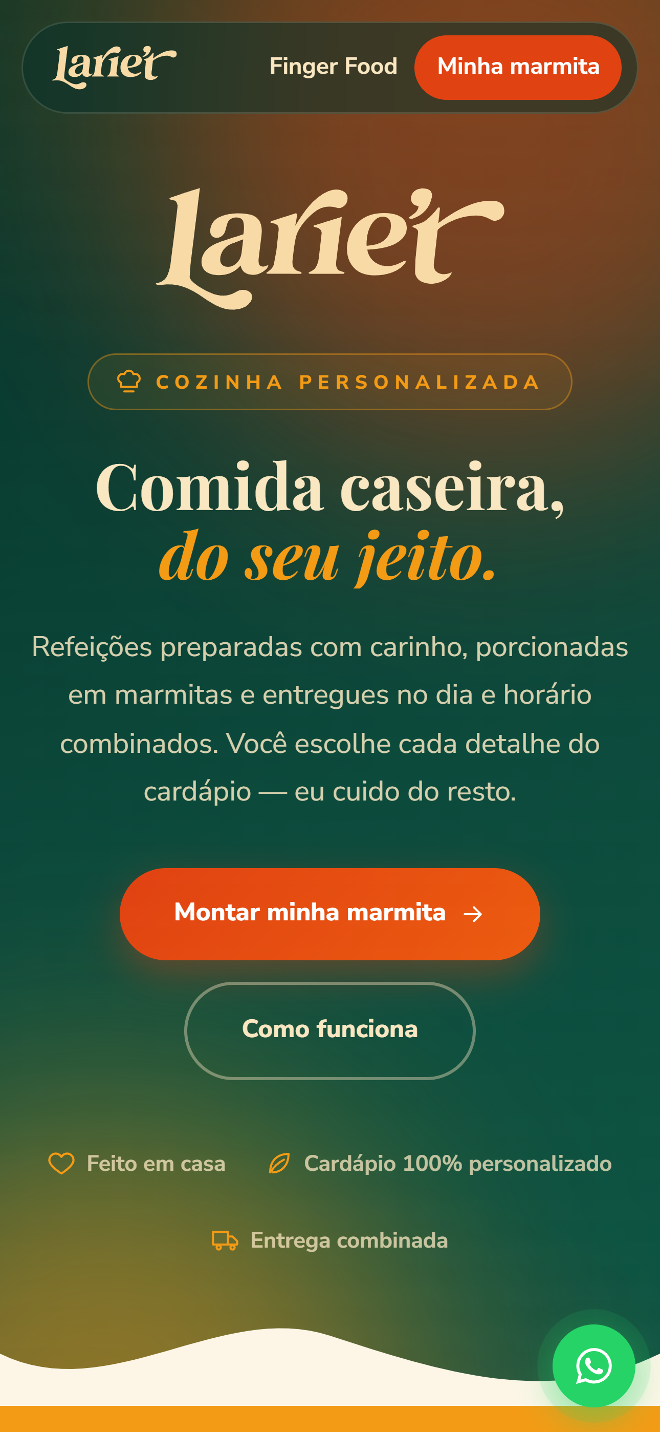 Site Larie't — mobile